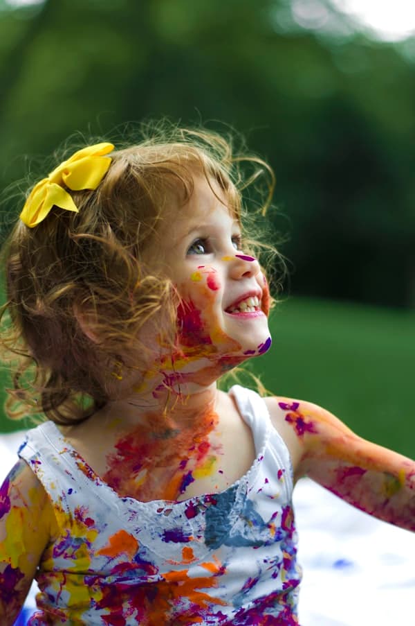 Children painting